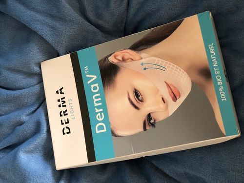 Customer photo review of DermaV™  | Masque amincissant pour ovale du visage