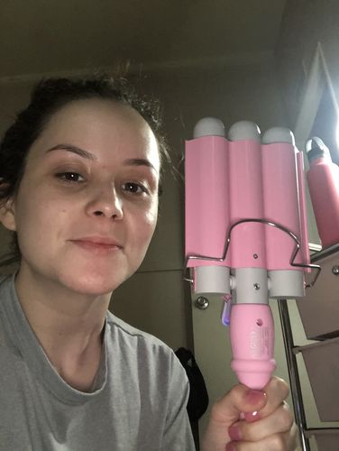 Customer photo review of Mermade Hair Waver - Pink - 32mm