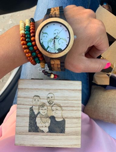 Customer photo review of Wood o'clock - Fotouhr