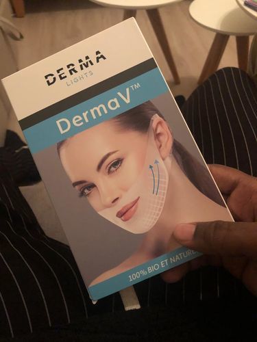 Customer photo review of DermaV™  | Masque amincissant pour ovale du visage