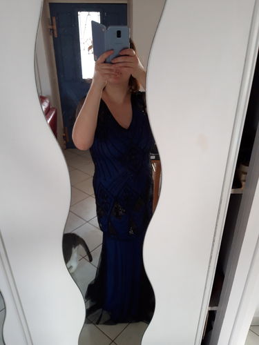 Customer photo review of Robe Flapper Année 20 Maxi à Paillettes