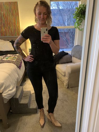 Customer photo review of No.1005 FREEWAY ankle zip w. harness Natural Whiskey Playa