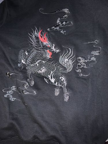 Customer photo review of Kirin Embroidered Sukajan Hoodie