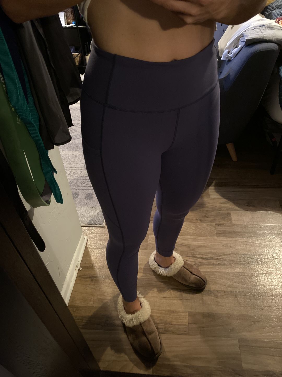 Customer photo review of Focus Exercise Pants - Storm Blue | MT LUXE