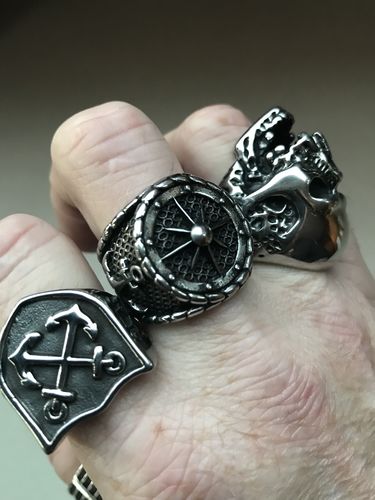 Customer photo review of Nautical Navigation Anchor Ring