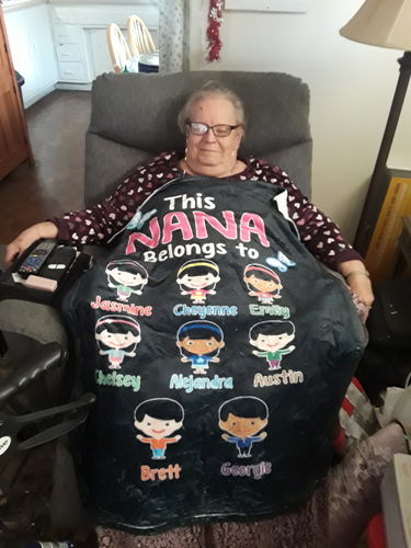 Customer photo review of "This Nana Belongs To"  Blanket