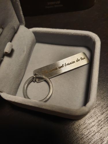 Customer photo review of Porte-Clé Fais Attention mon Amour