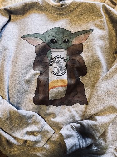 Customer photo review of Yoda Baby Claw Sweatshirt