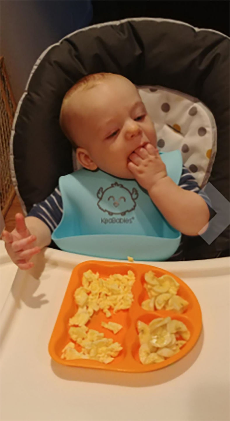 Customer photo review of Silicone Bibs