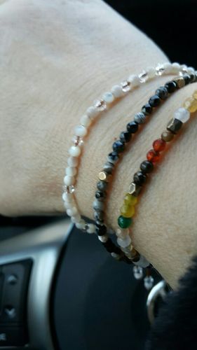Customer photo review of 12 Constellations Lucky Stone Bracelet