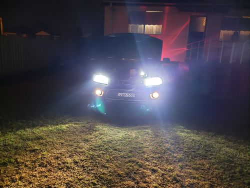 Customer photo review of White LED Headlight Globes