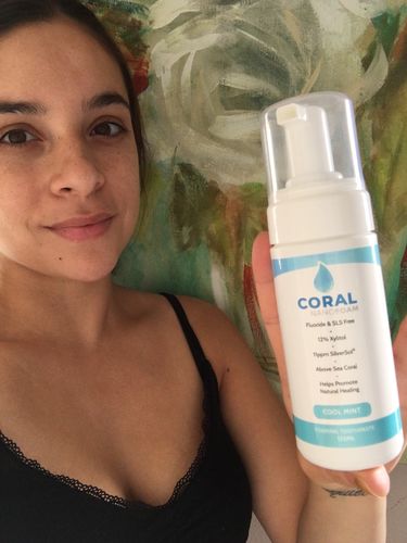 Customer photo review of Nano Silver Foaming Toothpaste