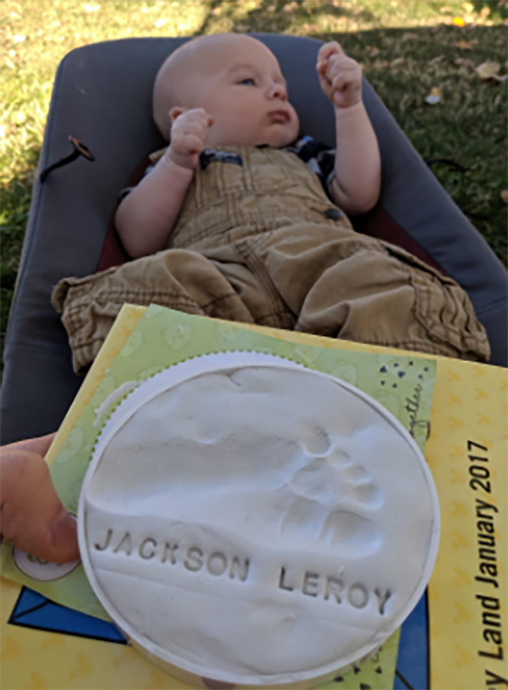 Customer photo review of Baby Handprint Keepsake Ornament