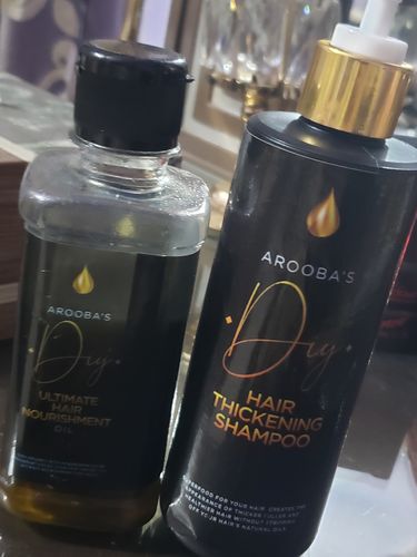Customer photo review of Organic Sulphate free Thickening Shampoo
