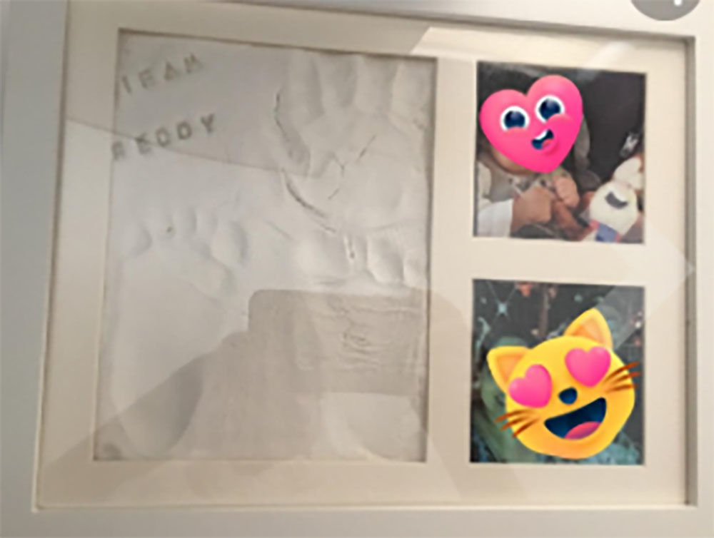 Customer photo review of Baby Handprint Footprint Keepsake Kit