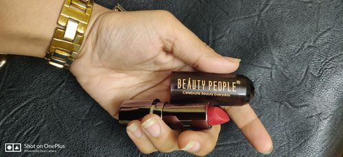 Customer photo review of Beauty People Sheer Color Lipstick