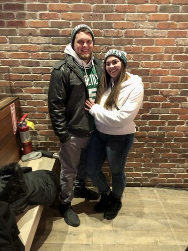 Customer photo review of Faux Fur Zip-Up Hoodie - White