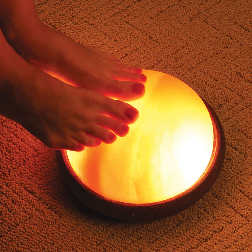 Customer photo review of Himalayan Pink Salt Foot Dome - For Detoxing