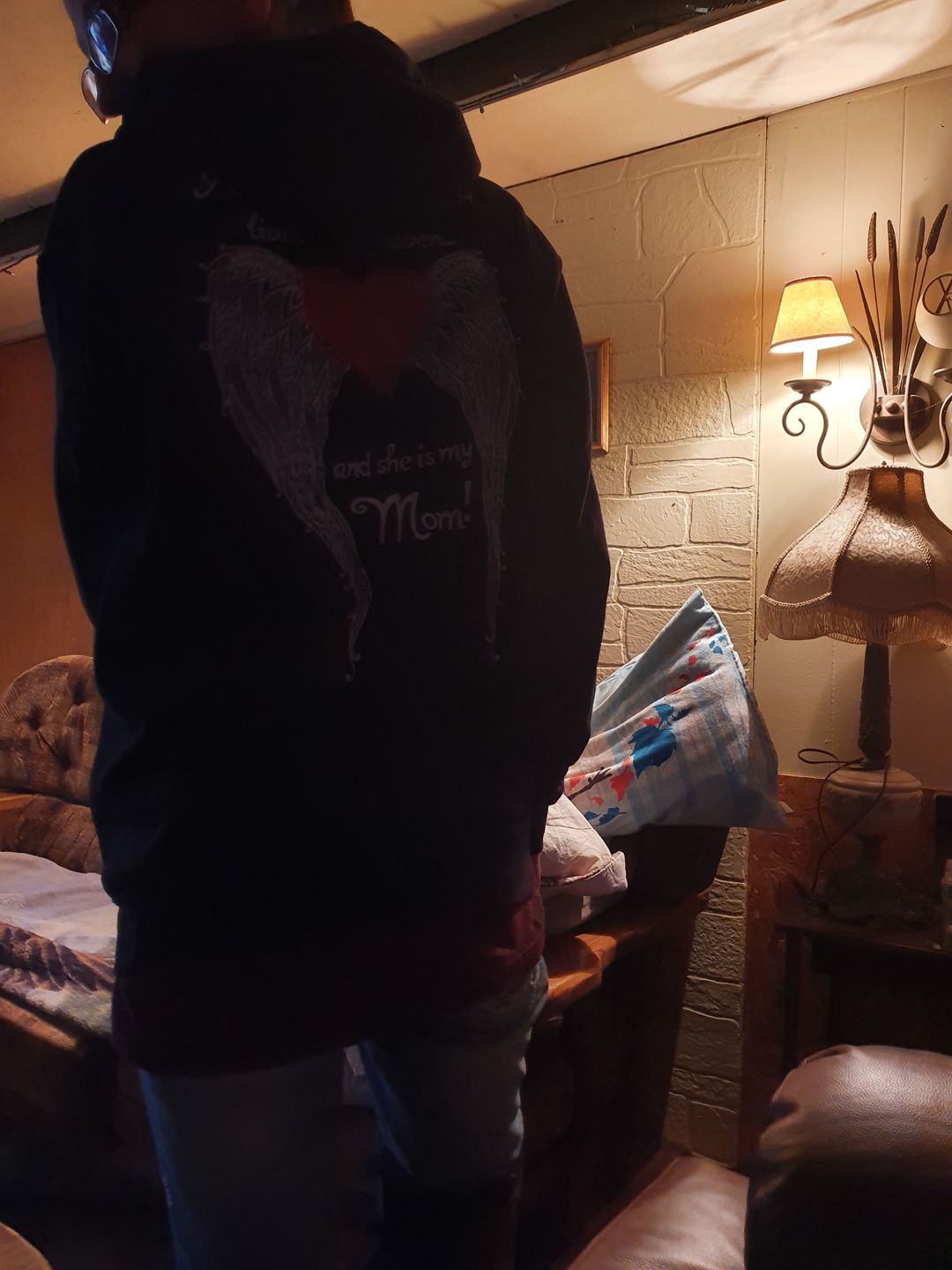 Customer photo review of Mom - A Big Piece of my Heart Hoodie
