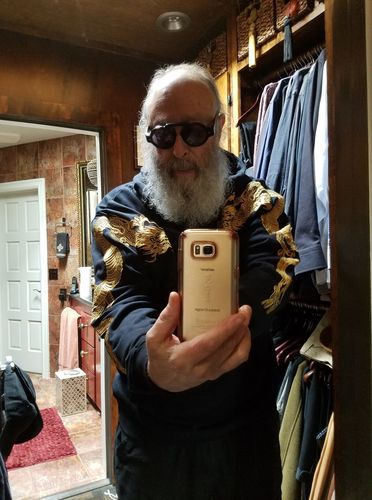 Customer photo review of Double Flying Dragons Embroidery Hoodie