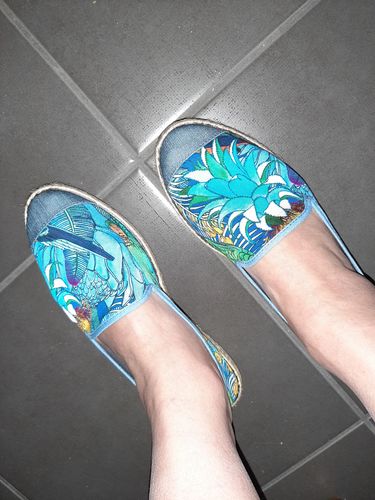 Avis photo d'un client sur Espadrilles Collab Femme