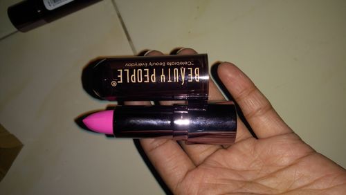 Customer photo review of Beauty People Sheer Color Lipstick