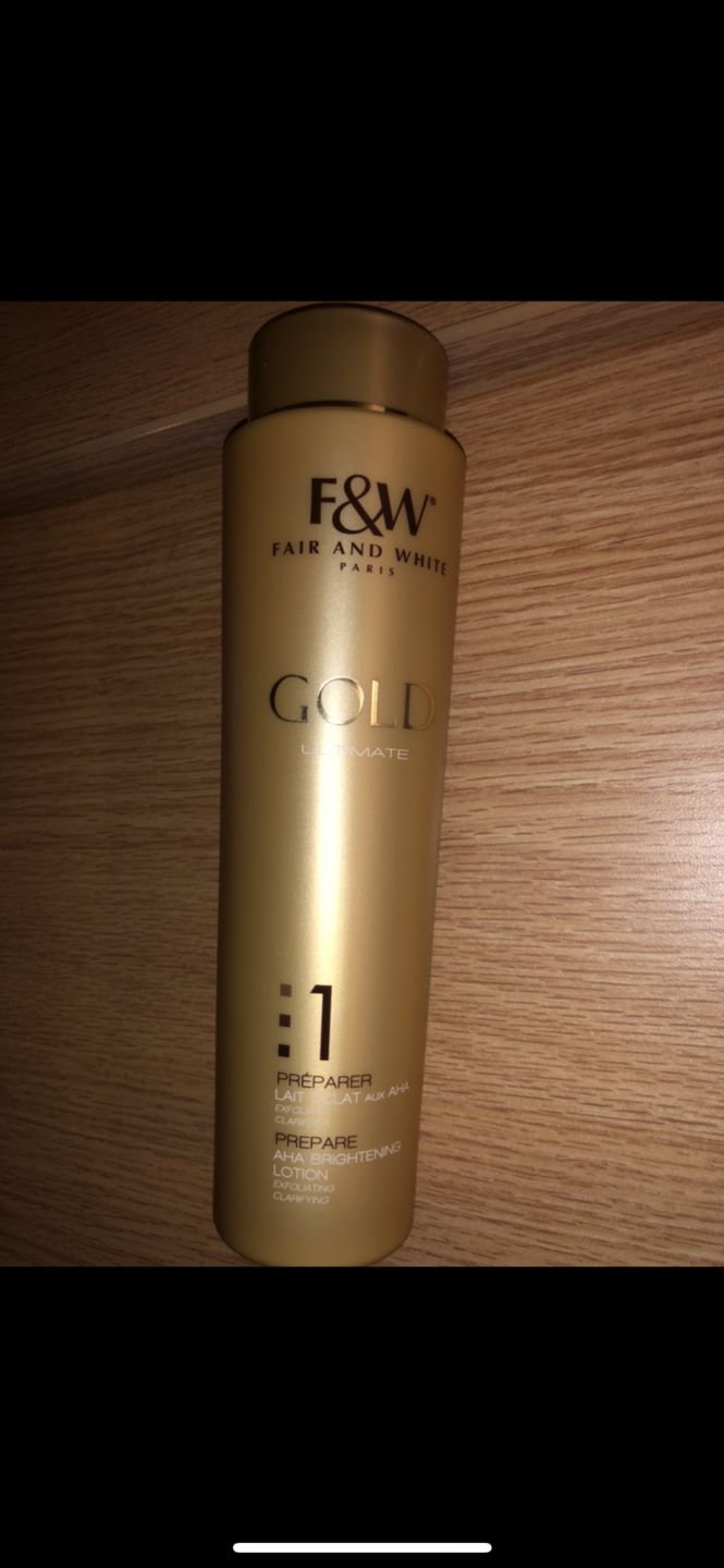 Customer photo review of Fair and White 1: Gold AHA Brightening Lotion 350ml / 11.8fl. oz