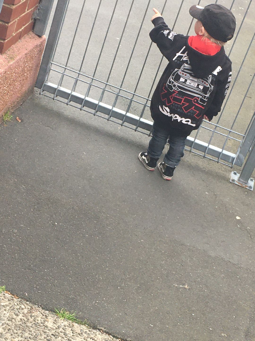 Customer photo review of Kids Toyota Supra Hoodie