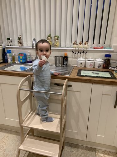 Customer photo review of Adjustable Helper Tower STEP UP