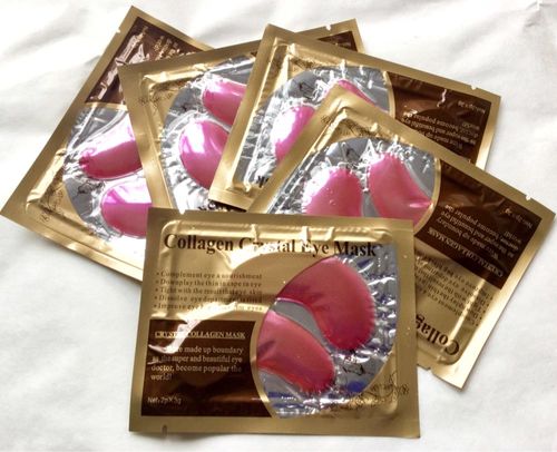 Customer photo review of 24K Collagen Gold Powder Eye Mask