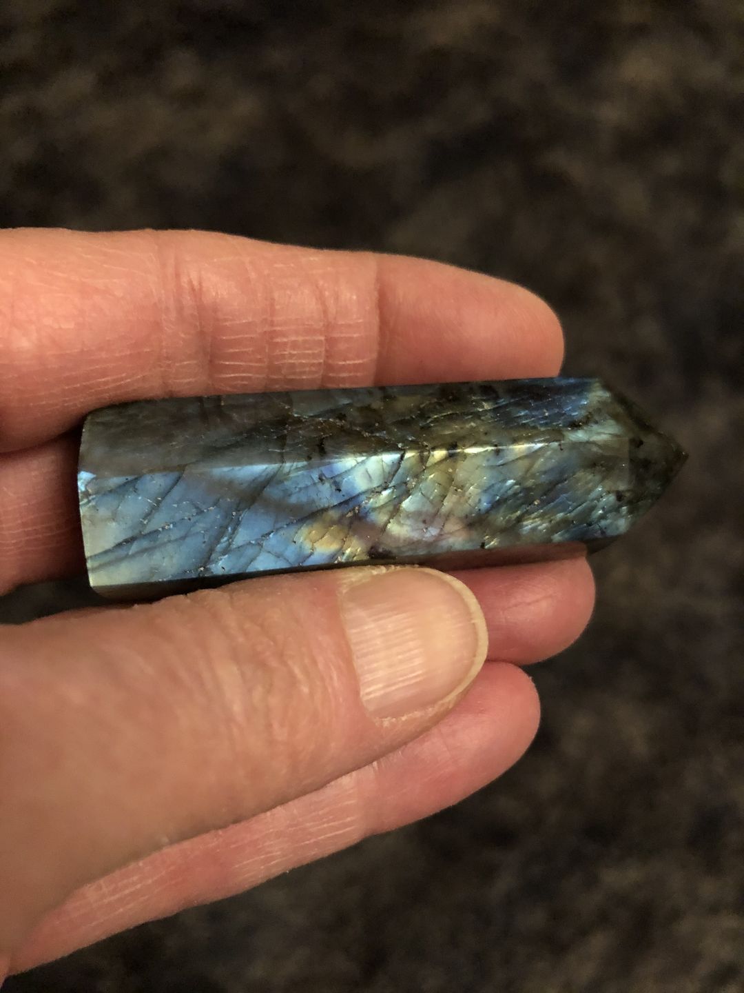 Customer photo review of Labradorite Wand