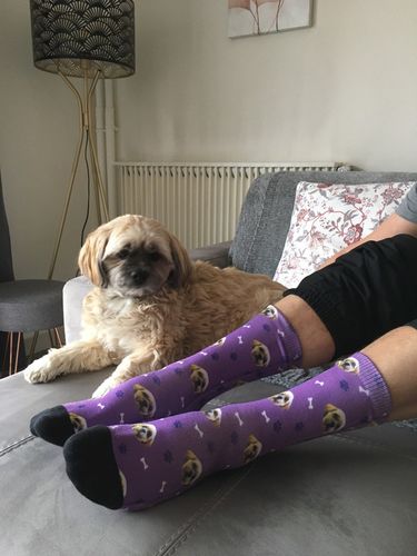 Customer photo review of Chaussettes Personnalisées Animal