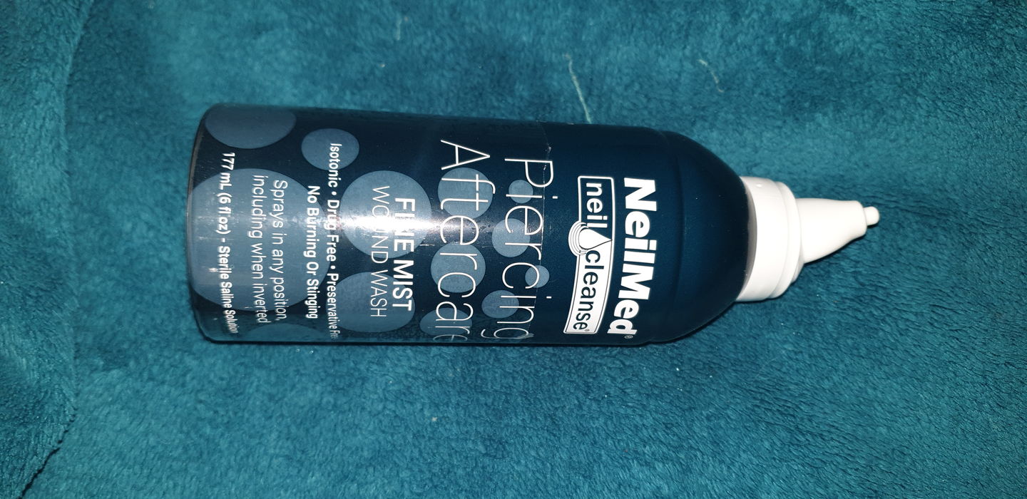 Customer photo review of NeilMed Sterile Saline Piercing Aftercare