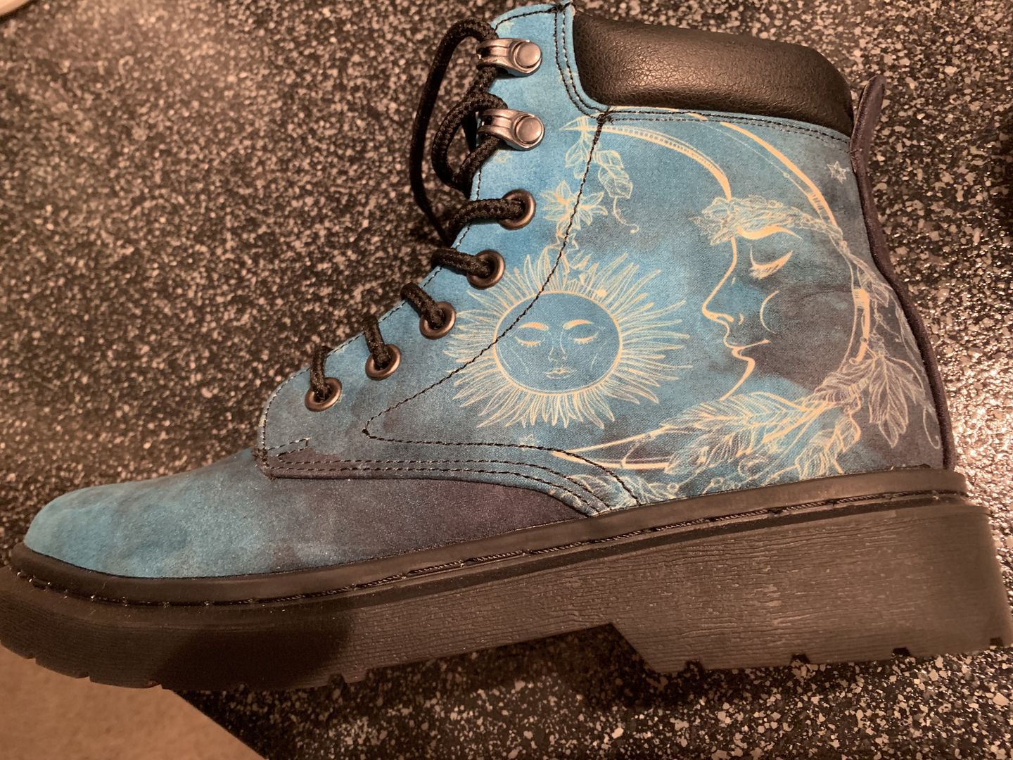 Customer photo review of Teal Sun & Moon All-Season Boots