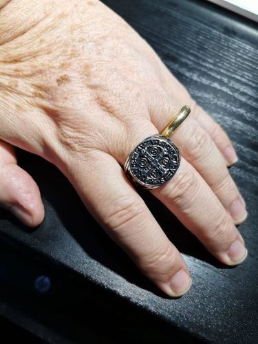 Customer photo review of SAINT BENEDICT RING