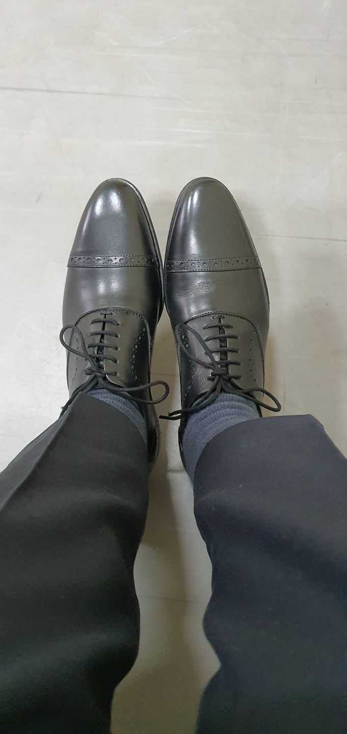 Customer photo review of Cap Toe Oxfords - Black
