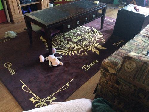 Customer photo review of Harry Potter Gryffindor Rug