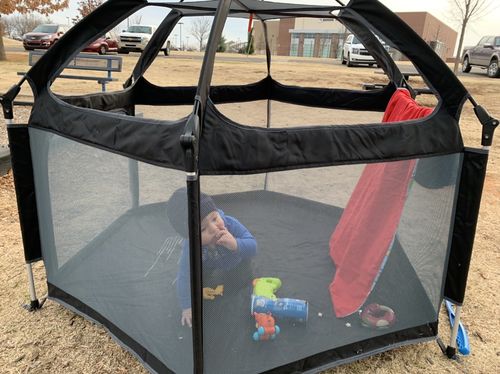 Customer photo review of Pop N' Go® Playpen