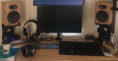 Customer photo review of SOUNDRISE PRO Studio Monitor Stands 9" | Made in USA | Pair