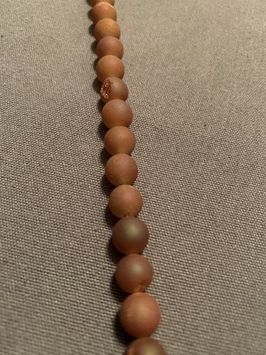 Customer photo review of 15" plating 6mm/8mm/10mm/12mm/14mm champane druzy Agate Round beads Gemstone