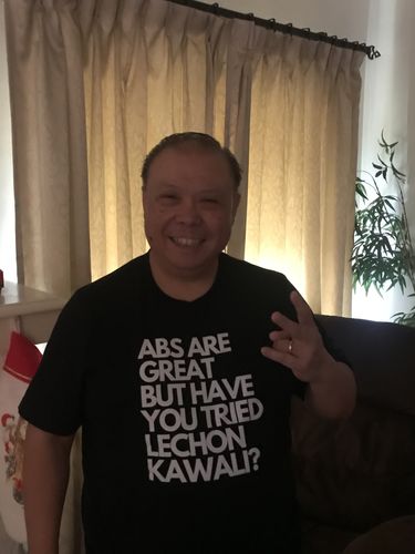 Customer photo review of Filipino T-Shirt Lechon Kawali Pinoy Funny Print