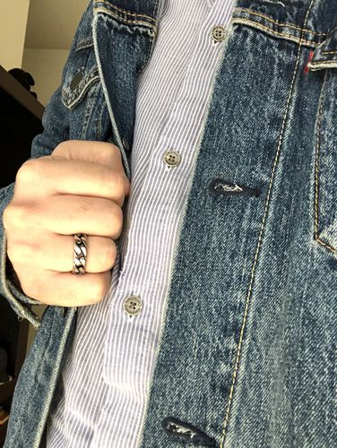 Customer photo review of 7mm Chain Link Ring