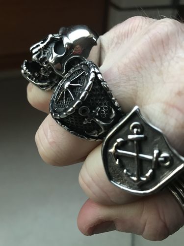 Customer photo review of Nautical Navigation Anchor Ring