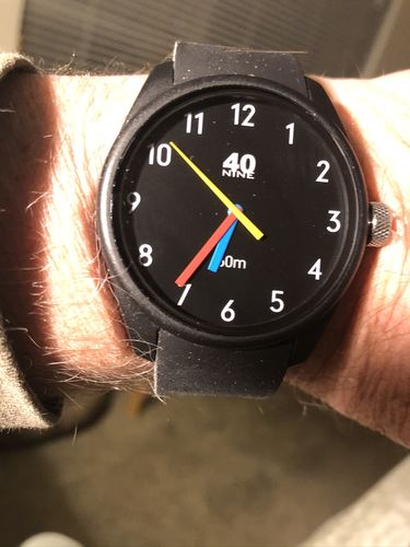 Customer photo review of 40N5.0BK 40NINE PRIMARY 43MM WATCH