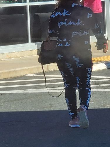 Customer photo review of Stylish Personality Letter Printing Two-piece