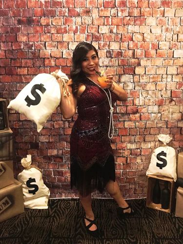 Customer photo review of WEINROT 1920ER PAILLETTEN FRANSEN FLAPPER KLEID