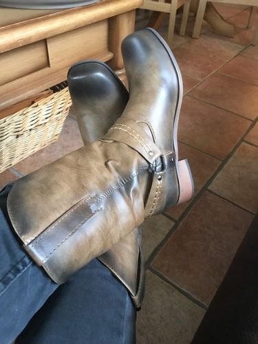 Customer photo review of Winter Plush Warm Mens Retro Boots