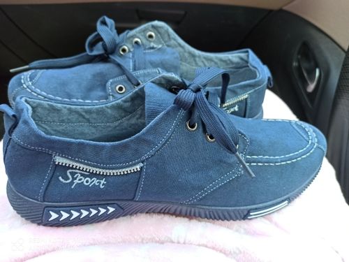 Customer photo review of Canvas Denim Lace-Up Casual Breathable Shoes