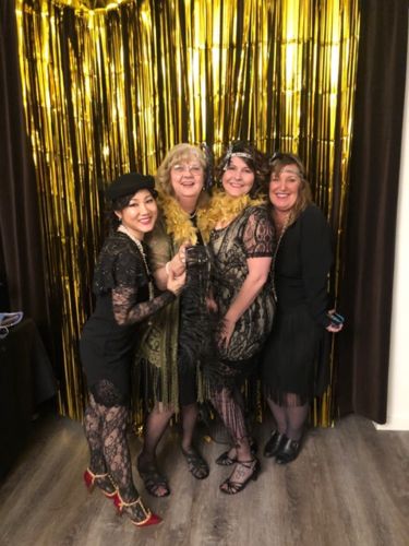 Customer photo review of SCHWARZ 1920ER VINTAGE FRANSEN SPITZE FLAPPER KLEID