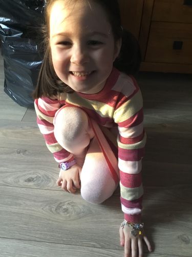 Customer photo review of Children's Big Sister 'Magical Unicorn' Silver Plated Charm Bead Bracelet